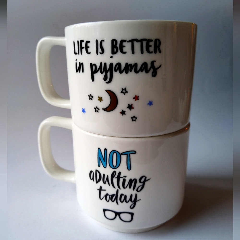 2 Indigo Mood Mugs